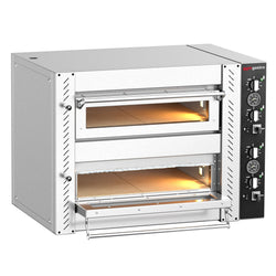 Elektryczny Piec do pizzy - 2 x 4 x Ø25cm - Manualne