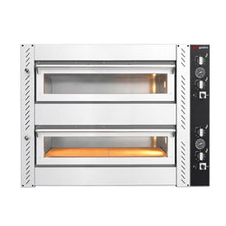 Elektryczny Piec do pizzy - 2 x 4 x Ø25cm - Manualne
