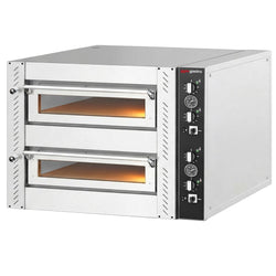 Elektryczny Piec do pizzy - 2 x 4 x Ø25cm - Manualne