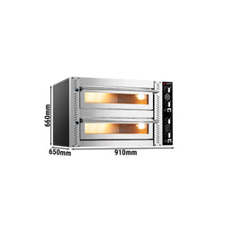 Electric pizza oven - 4+4x 25cm - manual