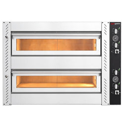 Elektryczny Piec do pizzy - 2 x 4 x Ø34cm - Manualne
