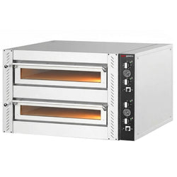 Elektryczny Piec do pizzy - 2 x 4 x Ø34cm - Manualne