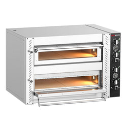 Elektryczny Piec do pizzy - 2 x 4 x Ø34cm - Manualne