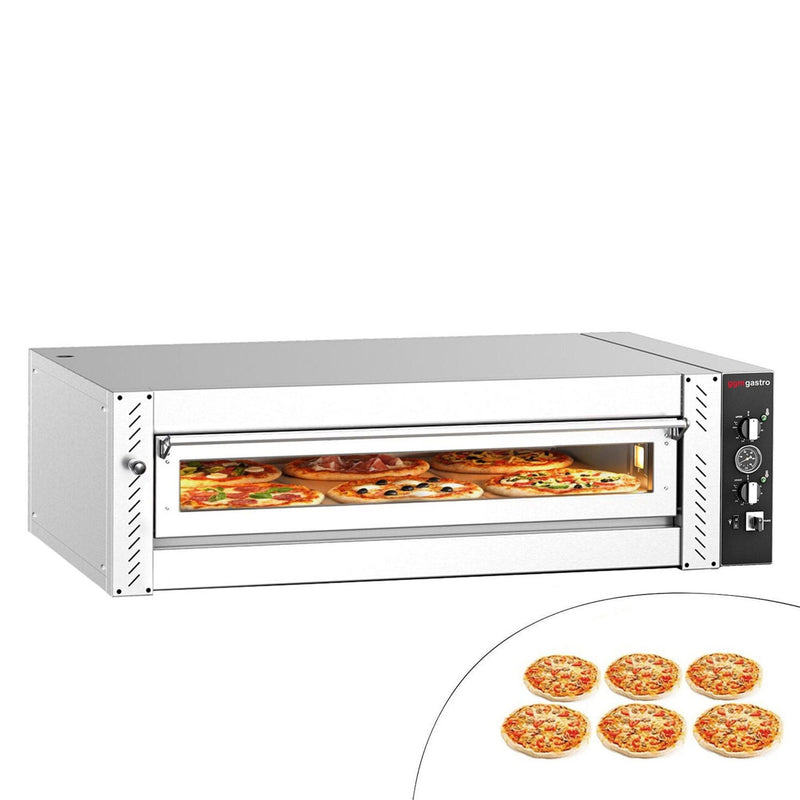 Elektryczny Piec do pizzy - 6 x Ø30cm - Manualne