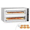 Elektryczny Piec do pizzy - 2 x 6 x Ø30cm (Szeroki) - Manualne