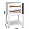 Piec do pizzy – elektryczny – 6+6x 30 cm – manualny – z podstawą – wersja głęboka