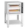 Piec do pizzy – elektryczny – 6+6x 30 cm – manualny – z podstawą – wersja głęboka