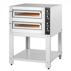 (2 szt.) Elektryczny Piec do pizzy - 2 x 4 x Ø30cm - Manualne - z ramą nośną