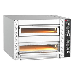 Elektryczny Piec do pizzy - 2 x 6 x Ø30cm - Manualne