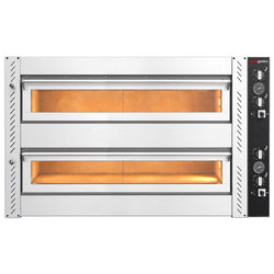 Elektryczny Piec do pizzy - 2 x 6 x Ø30cm - Manualne