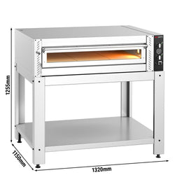 Elektryczny Piec do pizzy - 9 x Ø30cm - Manualne - z ramą nośną