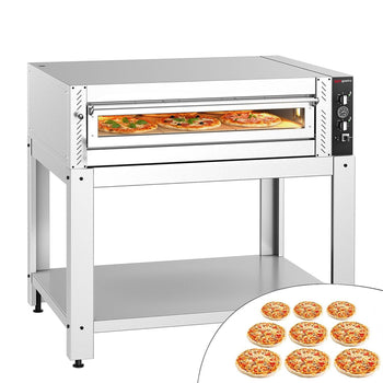 Elektryczny Piec do pizzy - 9 x Ø30cm - Manualne - z ramą nośną