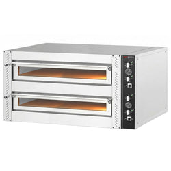 Elektryczny Piec do pizzy - 2 x 6 x Ø30cm (Szeroki) - Manualne