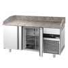 Commercial Pizza Prep Counter - Granite Top PREMIUM - 1550x800mm - with 2 doors