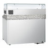Commercial Pizza Prep Counter - Granite Top ECO - 1400x700mm - with 3 doors - incl. refrigerated topping unit - 6x GN 1/4
