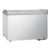 Stół chłodniczy do pizzy PREMIUM – 1400 x 700 mm – z 3 drzwiami szklanymi