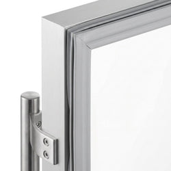 Stół chłodniczy do pizzy PREMIUM – 1400 x 700 mm – z 3 drzwiami szklanymi
