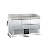Stół chłodniczy do pizzy PREMIUM – 1400 x 700 mm – z 1 drzwiami i 4 szufladami 1/2