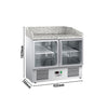 Stół chłodniczy do pizzy ECO – 935 x 700 mm – z 2 drzwiami szklanymi