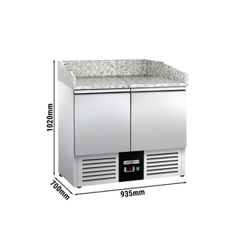 Stół chłodniczy do pizzy PREMIUM - 935x700mm - 2 drzwi - Prime Gastro