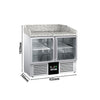 Stół chłodniczy do pizzy PREMIUM – 935 x 700 mm – z 2 drzwiami szklanymi