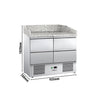Stół chłodniczy do pizzy ECO – 935 x 700 mm – z 4 szufladami