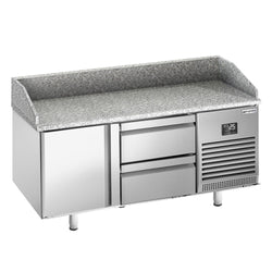 Stół chłodniczy do pizzy PREMIUM PLUS - 1490x700 mm - z 4 szufladami