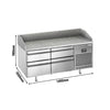 Stół chłodniczy do pizzy PREMIUM PLUS - 1490x700mm - z blatem granitowym - 4 szuflady