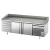 Stół chłodniczy do pizzy Premium PLUS – 2305 x 800 mm – z 2 drzwiami i 7 szufladami
