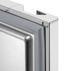 Stół chłodniczy do pizzy PREMIUM PLUS - 1490x700mm - z blatem granitowym - 1‑drzwiowy, 2 szuflady - z nadstawką chłodniczą - 6x GN 1/4