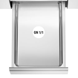 Stół chłodniczy do pizzy PREMIUM PLUS - 1490x700mm - z 2 drzwiami - włącznie z witryną chłodniczą nadstawną - 6x GN 1/4