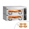 Elektryczny piec do pizzy Power – 4+4 x 34 cm – manualna obsługa – z pokrywą