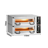 Piec do pizzy Power – elektryczny – 4+4x 34 cm – manualny