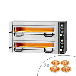 Elektryczny piec do pizzy Power – 4+4 x 34 cm – manualna obsługa