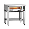 Piec do pizzy Power – elektryczny – 4x 34 cm – manualny – z okapem i podstawą