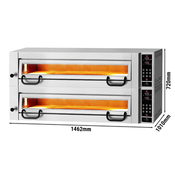 Elektryczny piec do pizzy - 6+6 Ø 34 cm