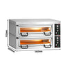 Elektryczny piec do pizzy Power – 6+6 x 34 cm – manualna obsługa – z pokrywą