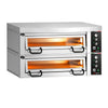 Elektryczny piec do pizzy Power – 6+6 x 34 cm – manualna obsługa – z pokrywą