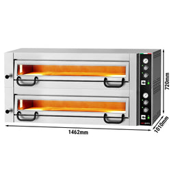 Elektryczny piec do pizzy Power – 6+6 x 34 cm – manualna obsługa