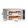 Elektryczny piec do pizzy Power – 9+9 x 34 cm – manualna obsługa