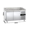 Stół chłodniczy do pizzy ECO – 1500 x 800 mm – z 2 drzwiami