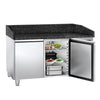 Stół chłodniczy do pizzy PREMIUM – 1500 x 800 mm – z 2 drzwiami