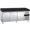 Stół chłodniczy do pizzy PREMIUM – 2000 x 800 mm – z 3 drzwiami