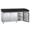 Stół chłodniczy do pizzy PREMIUM – 2000 x 800 mm – z 3 drzwiami