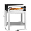 Electric Deck Pizza Oven - Single Deck - Refractory Stone Deck - 4 x Ø 30cm (12") - with Stand