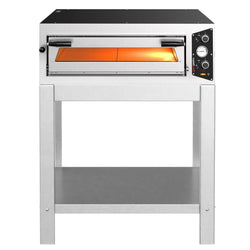 Elektryczny piec do pizzy – 4 x 30 cm – 230 V – manualny – wraz z podstawą
