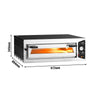 Piec do pizzy – elektryczny – 4x 30 cm – 230 V – manualny
