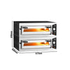 (2 szt.) Piec do pizzy – elektryczny – 4x 30 cm – manualny – seria CARLO