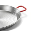 Patelnia do paelli – średnica 600 mm – stal węglowa – czerwone uchwyty