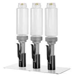 Portionspumpe - 3 - teilig - 3x 710ml Flaschen - inkl. Halterung